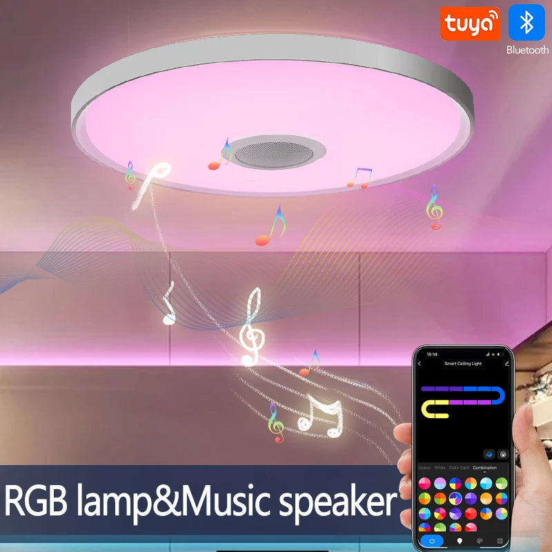 LED Smart Ceiling Lamps RGB APP Remote Control Home Lighting