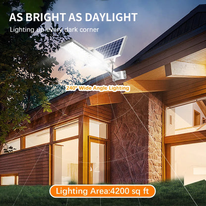 Solar Street Light Backyard Street Lamps Security Flood Lighting