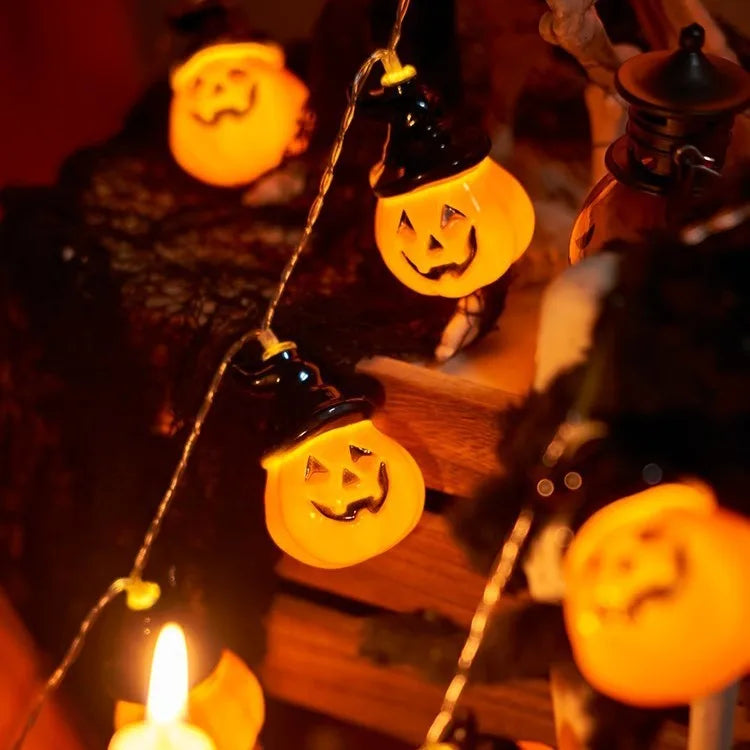 Halloween Decorations Lights Pumpkin String Lights Pumpkin Lantern