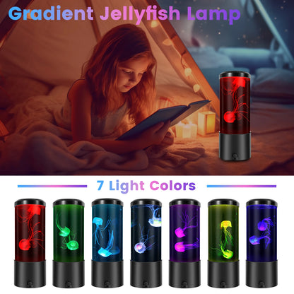 LED Jellyfish Lava Lamp Mini Aquarium Simulation Decorative