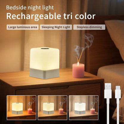 RGB White Led Table Lamp Rechargeable Bedroom Bedside