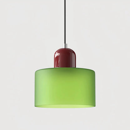 Nordic Modern Glass Bedroom Bedside Long Line Small Chandelier