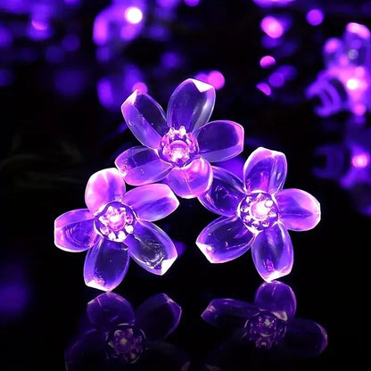 Solar Cherry Blossom Garden Blossom Lights Garlands