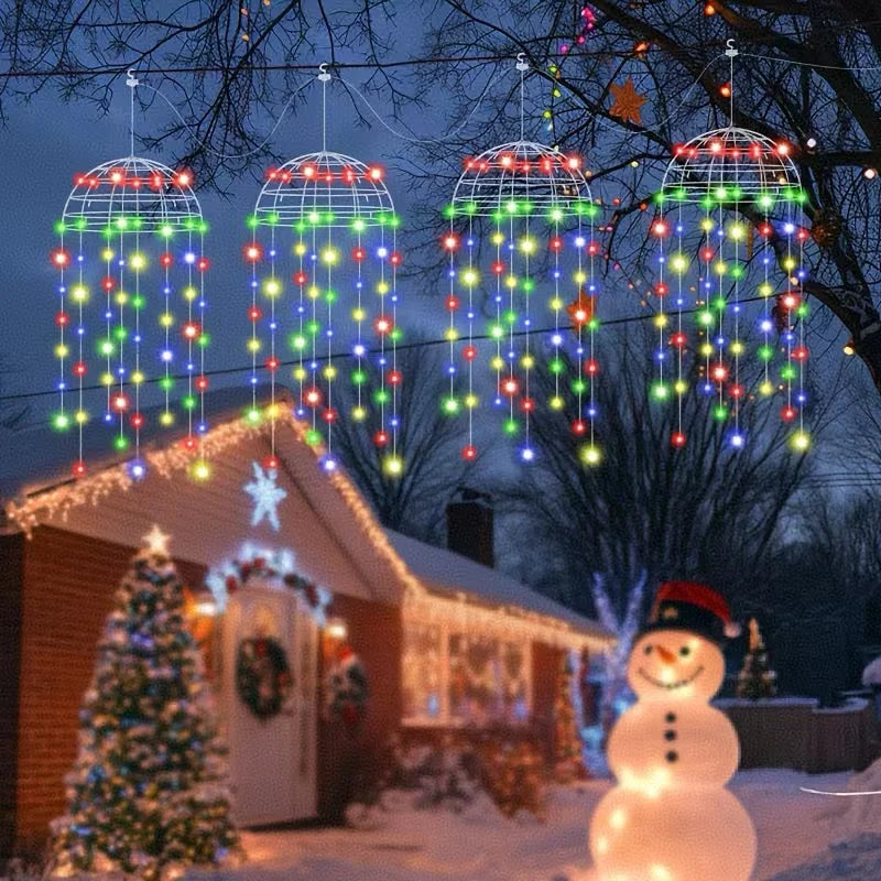 Jellyfish Lights, 8 Lighting Modes  for Patio Eaves Balcony Porch Trees  Christmas Decoration