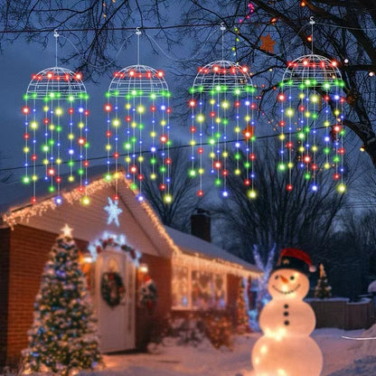 Jellyfish Lights, 8 Lighting Modes  for Patio Eaves Balcony Porch Trees  Christmas Decoration