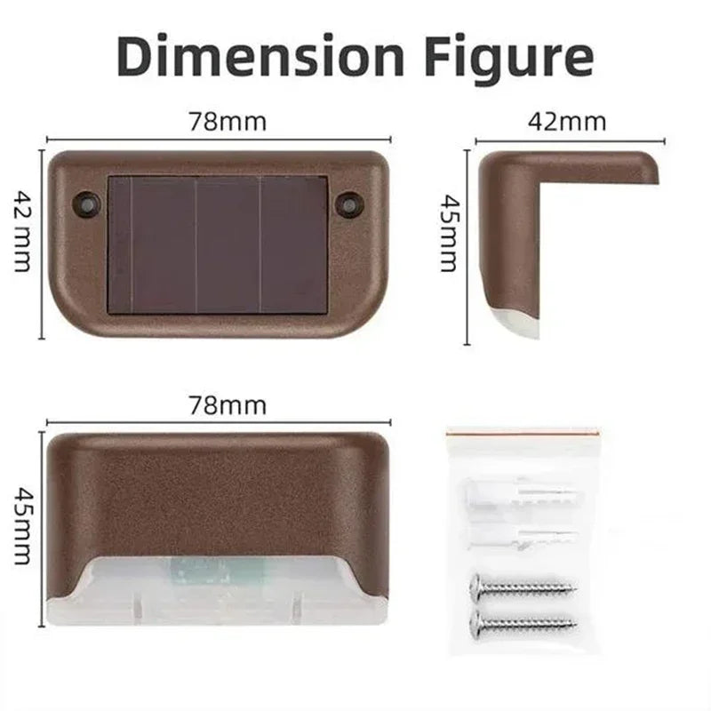 Solar Deck Lights Outdoor Step Lights Waterproof Led Solar