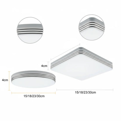 18W-48W LED Ceiling Light 15-30CM Square Ceiling Panel Light
