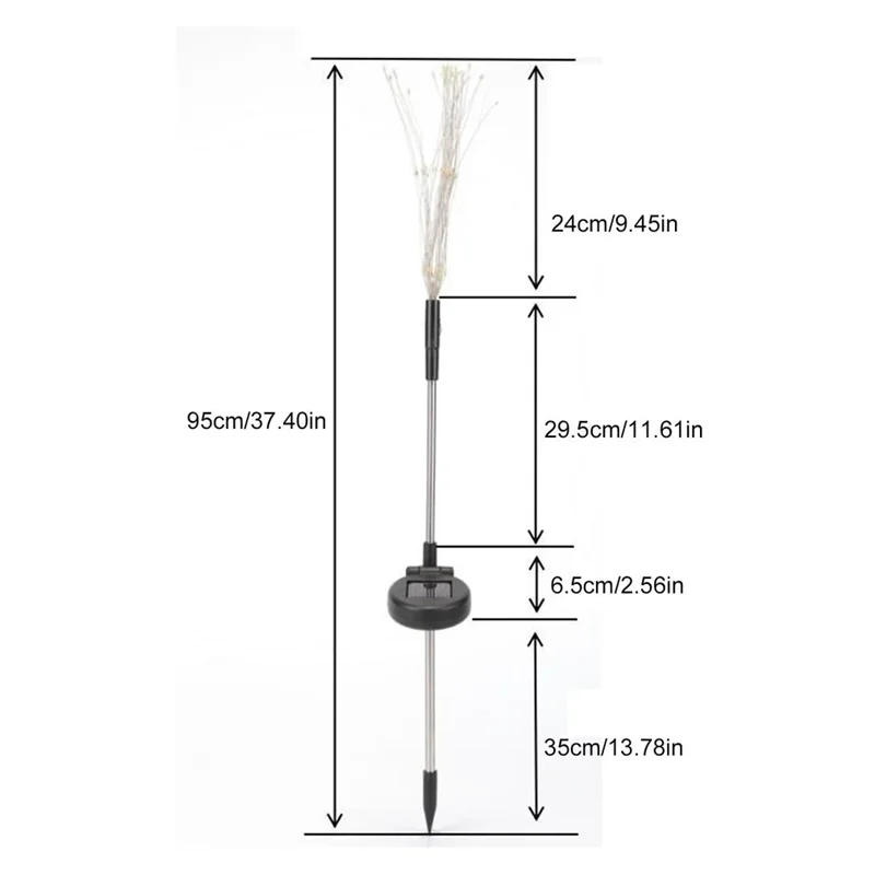 Solar Firework Light Waterproof Outdoor 8 Lighting