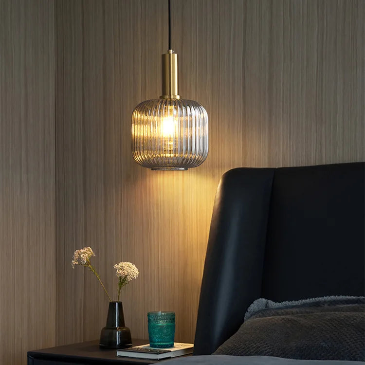 Simple Retro Single Head Ceiling Chandelier Creative  Light