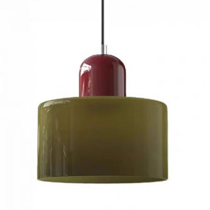 Nordic Modern Glass Bedroom Bedside Long Line Small Chandelier