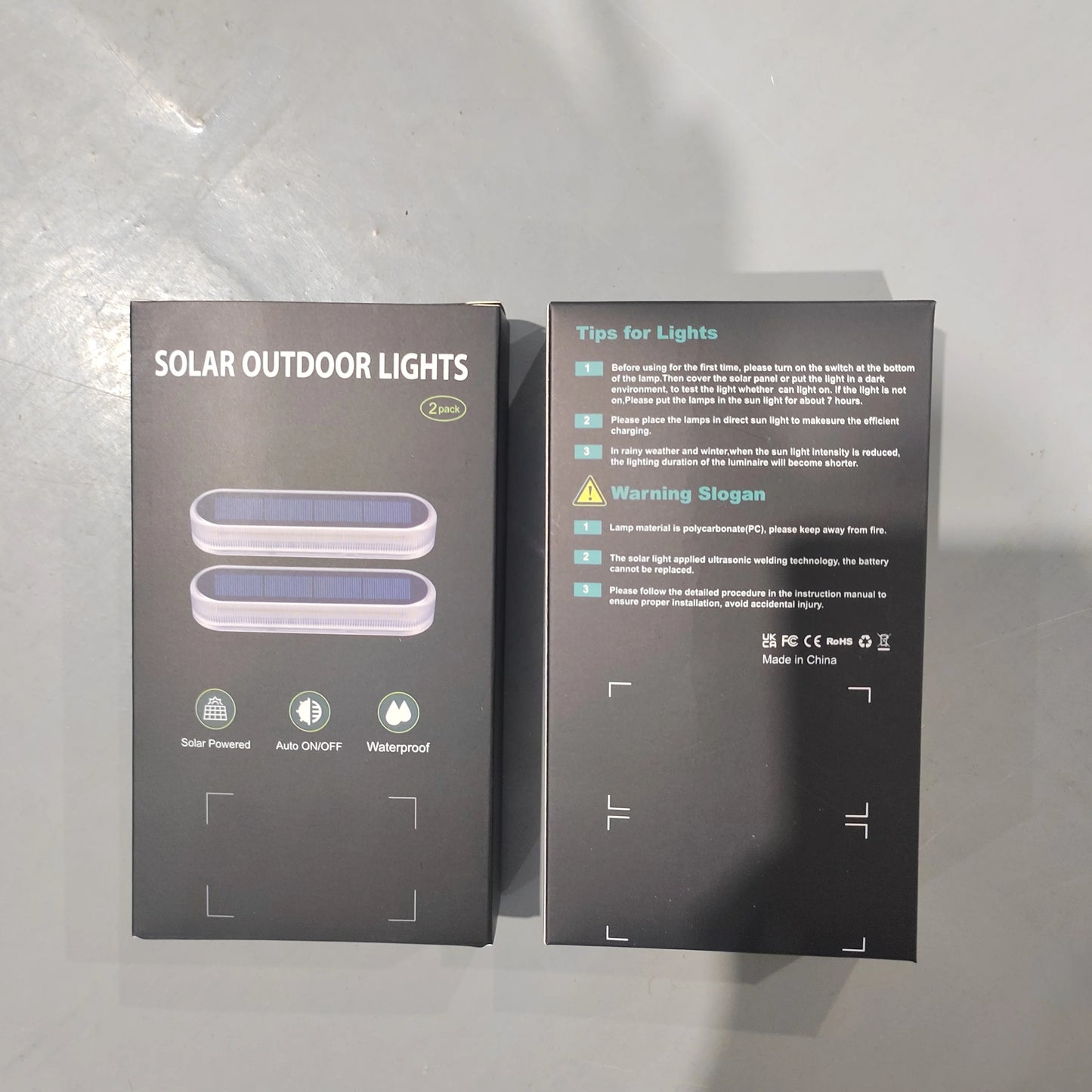 Quality Solar Step Lights IP68 Warm White LED Lights