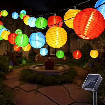 Halloween Pumpkin Lantern Solar String Lights Outdoor