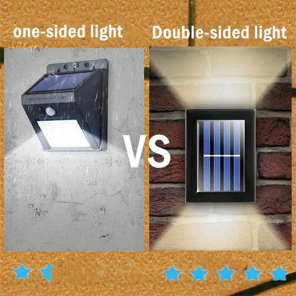 Solar Up and Down Spot Lights Outdoor, Street Wall Light Lamp