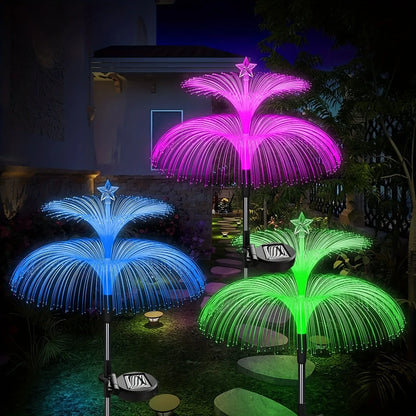 Jellyfish Reed Lights Solar Outdoor Color Changing Lights