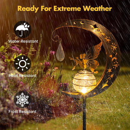 Moon Fairy Solar Lights Outdoor Garden Decorations
