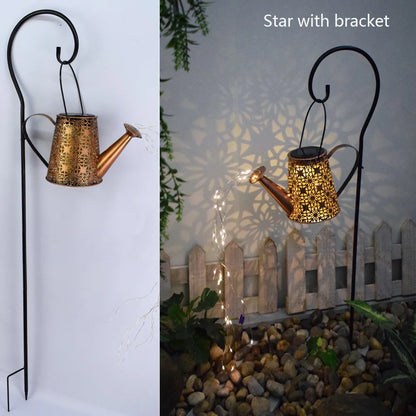 Solar Watering Can Light Outdoor Garden Decoration