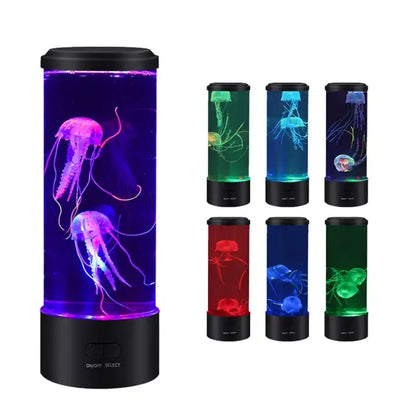 Remote Control Simulated Jellyfish Cylindrical Quiet Light