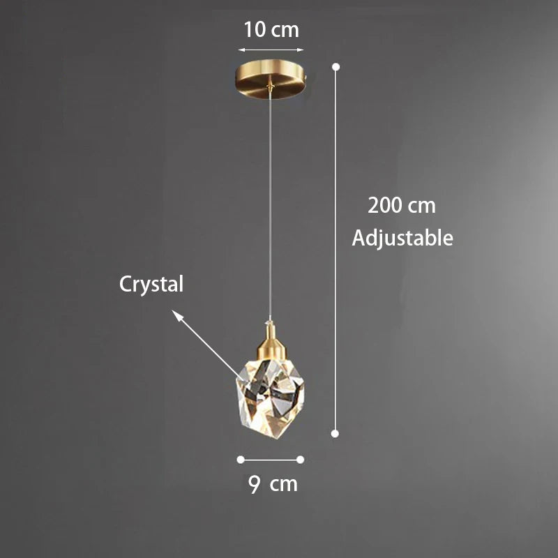 Light Luxury K9 Crystal Small Chandelier Modern And Minimalist