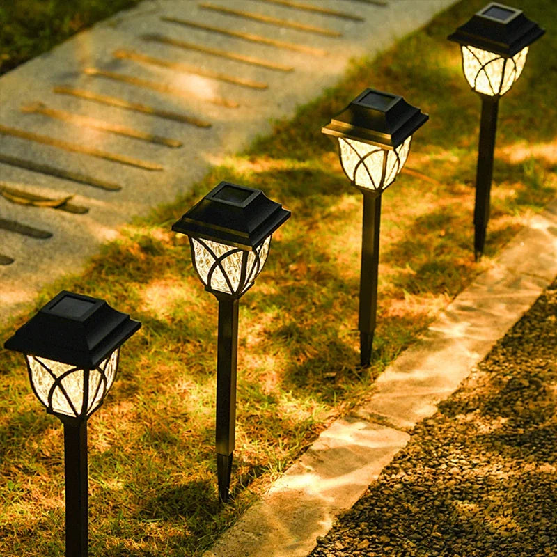 1-10 Pack Solar Yard Lights Bright Lawn Lights Outdoor