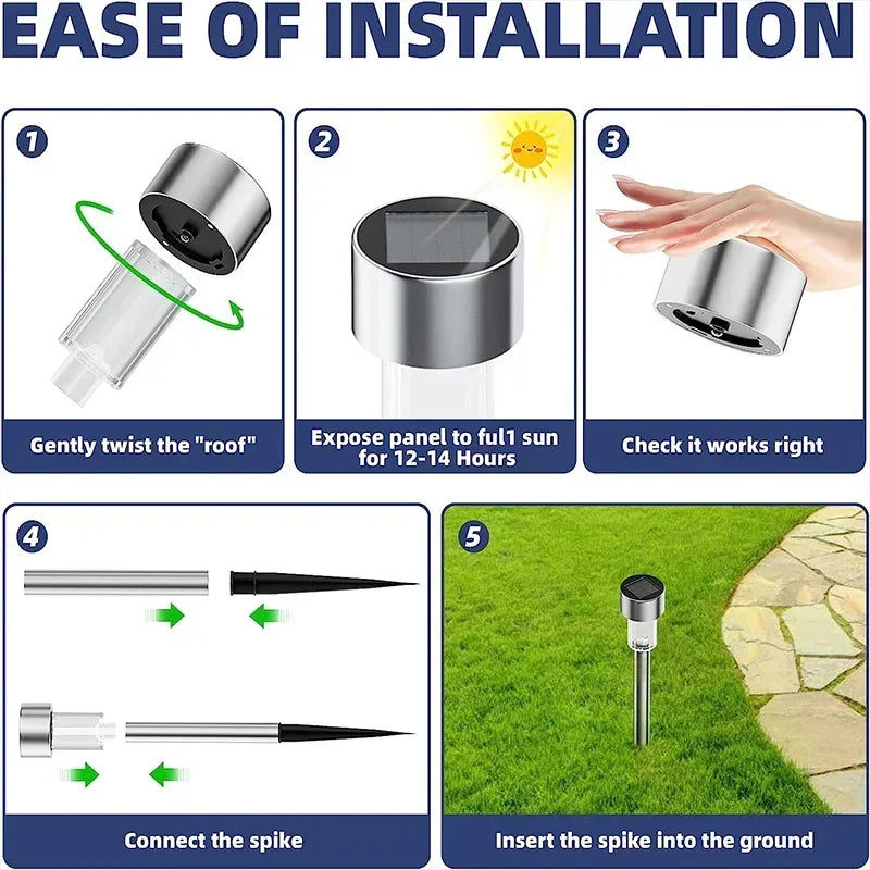 Outdoor Solar Lights Garden Lights Solar Powered Lamp