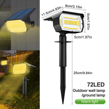 Solar Powered Wall Light Auto On/Off for Yard Garden Pathway