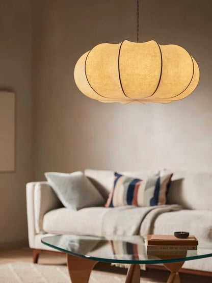 Japanese Style Wabi-sabi Style Silk Chandelier Lights