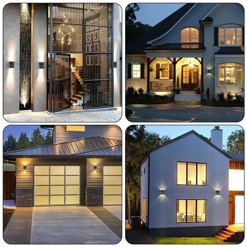 Solar Up and Down Spot Lights Outdoor, Street Wall Light Lamp
