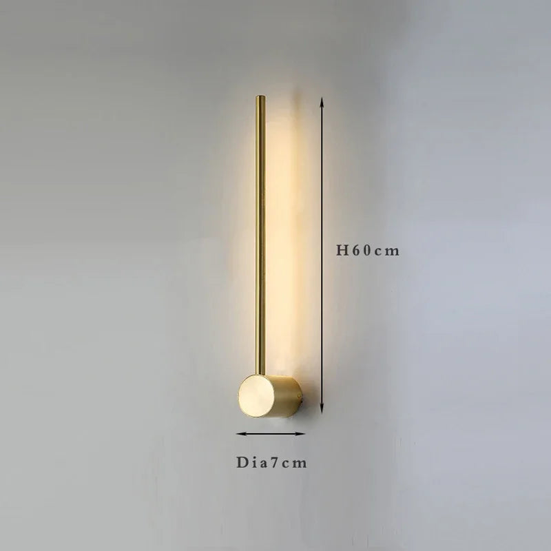 Nordic Art Design Minimalist Long Line Wall Lamps Modern