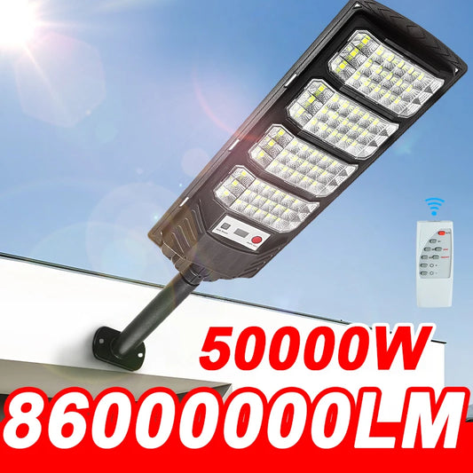 Waterproof Street Lamp Floodlight With Motion Sensor Garden Wall Yard Light