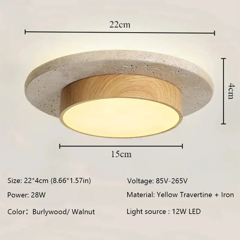 Stone Ceiling Lamp Round Ceiling Lights Indoor Lights