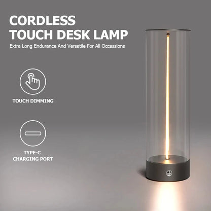 Rechargeable Cordless Portable LED Table Lamp Lighting
