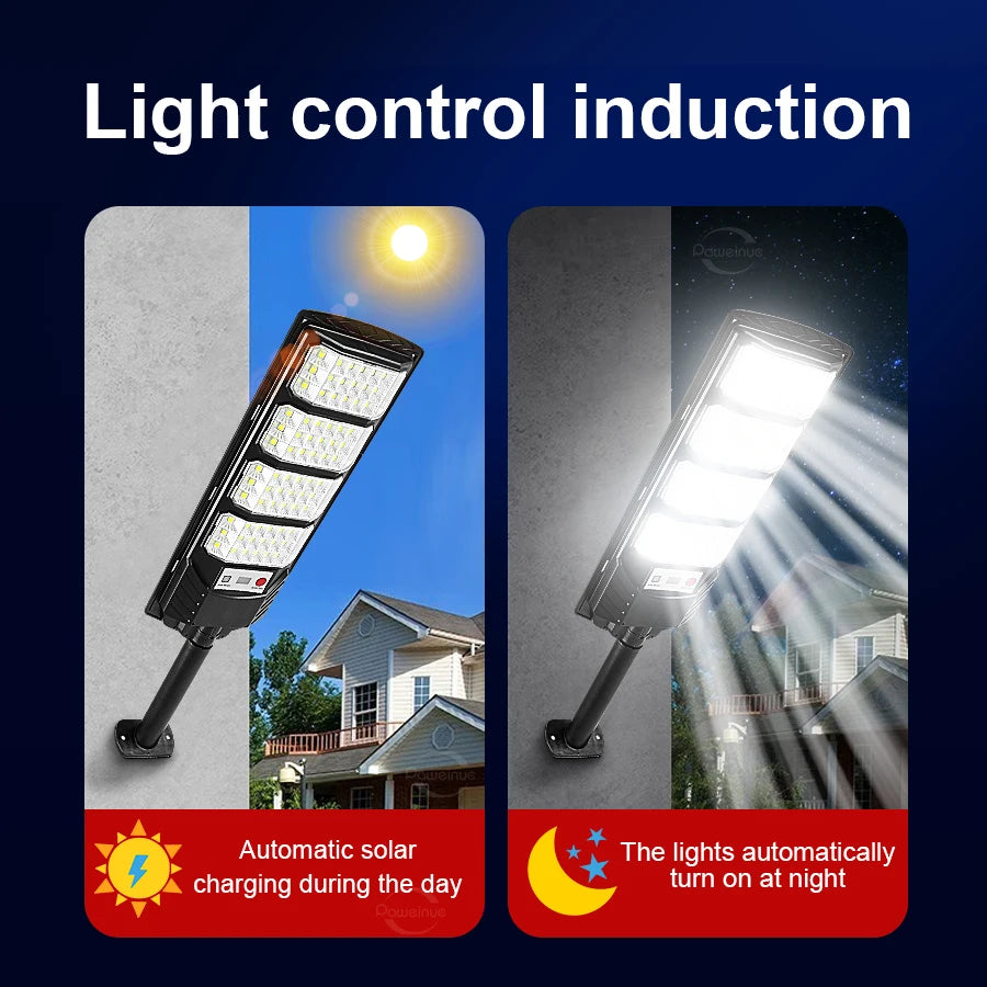 Waterproof Street Lamp Floodlight With Motion Sensor Garden Wall Yard Light