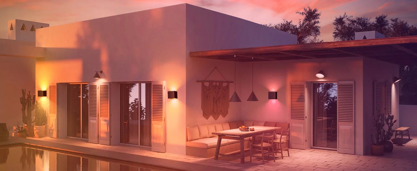 Tuya Outdoor Wall Light, Smart RGBCW Porch Lights