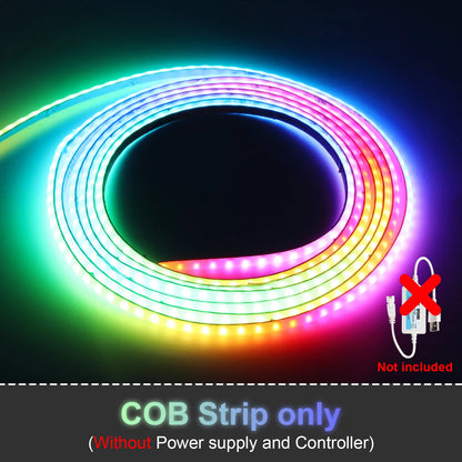 RGBIC COB LED Strip Addressable COB LED Strip