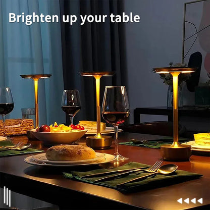 Wireless Table Lamp USB Rechargeable Touch Lamp