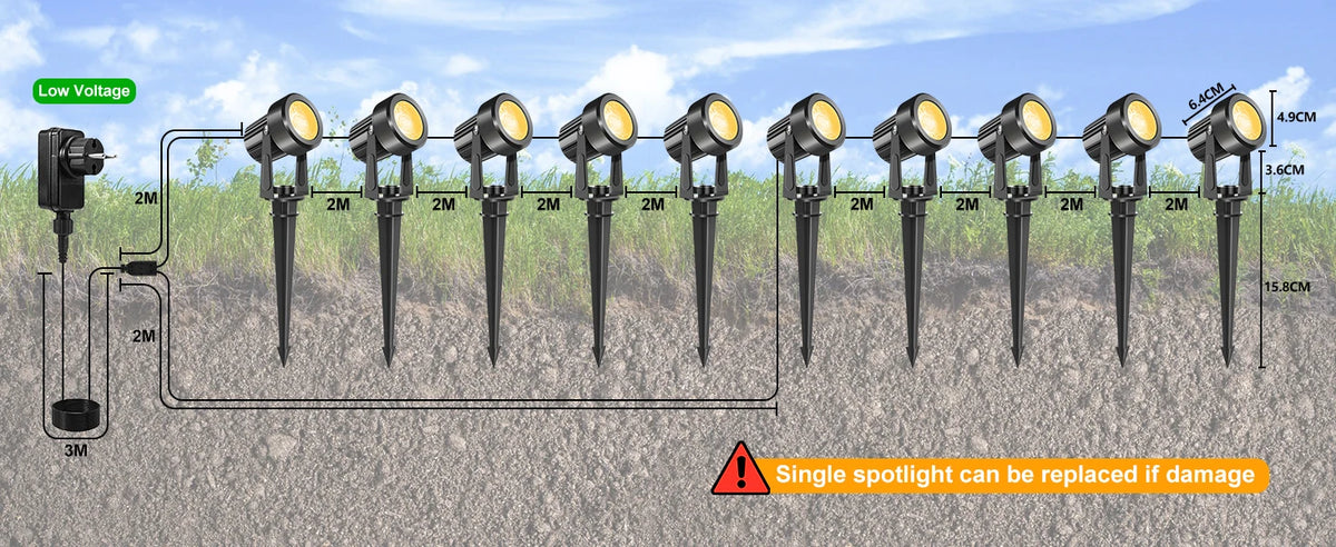Lights Low Voltage Landscape Lighting 12V/27V Outdoor Lamp
