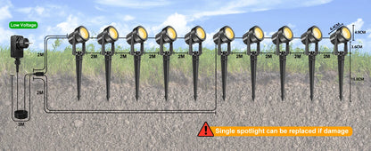 Lights Low Voltage Landscape Lighting 12V/27V Outdoor Lamp