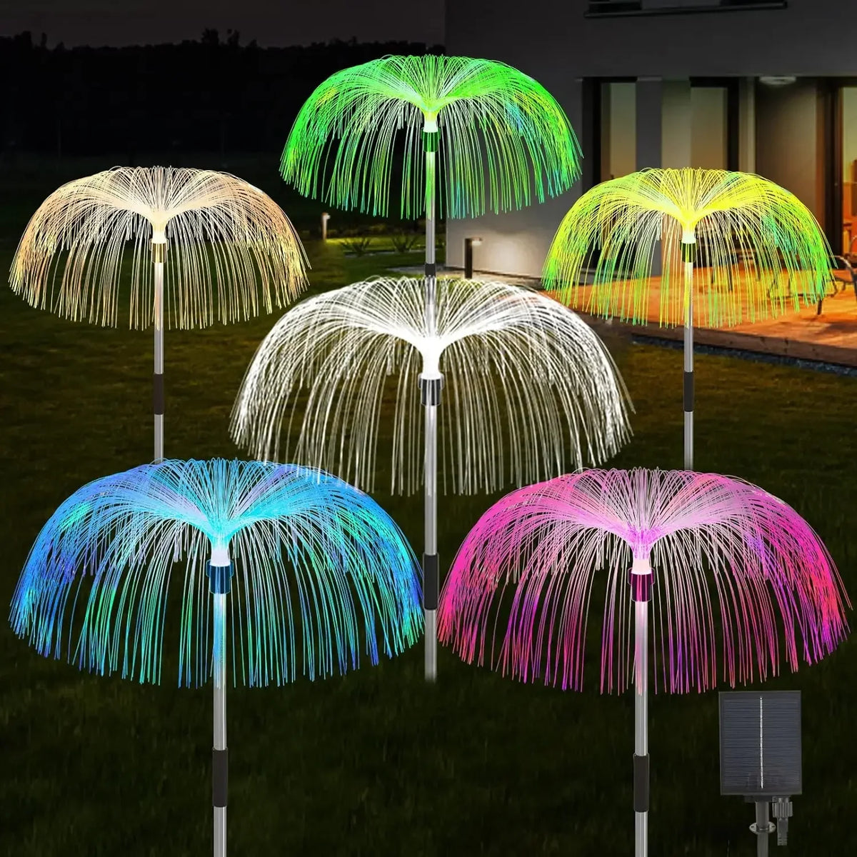 LED Solar Jellyfish Garden Lights Outdoor Waterproof Christmas Ornaments