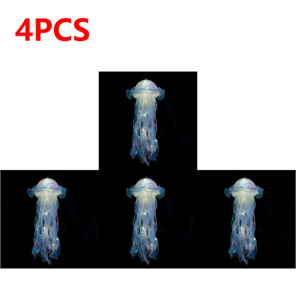 DIY Jellyfish Bedroom Light Lamp Hanging Ceiling Lanter