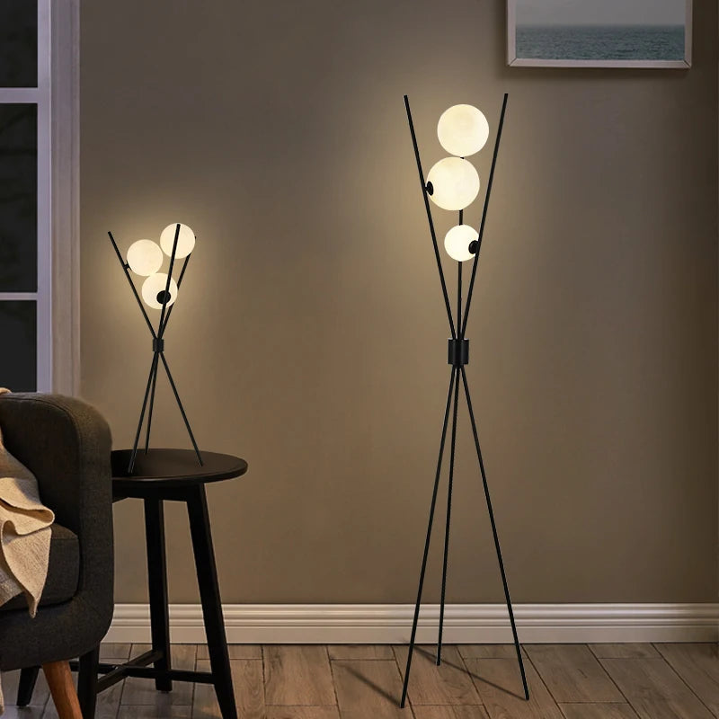 Nordic Living Room Sofa Floor Lamp Modern Creative Moon