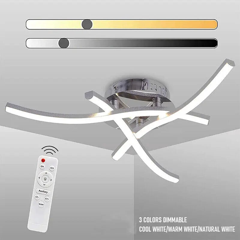 LED Ceiling Light 18W 24W Tri-color Dimmable Ceiling Lamps