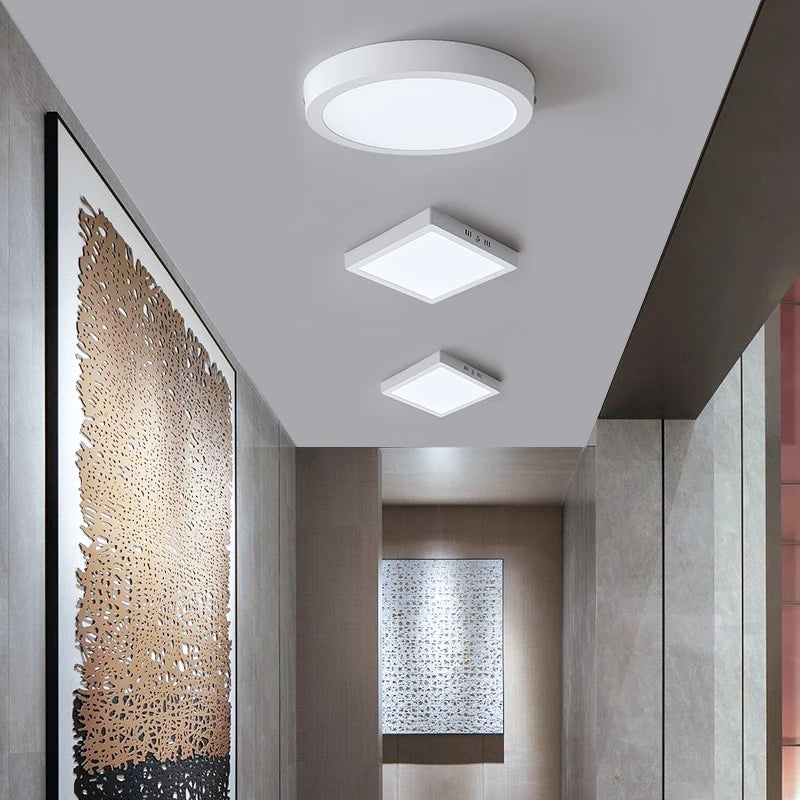 Led Ceiling Lights Fixture 110V 220V Ultra Thin Panel Lamp