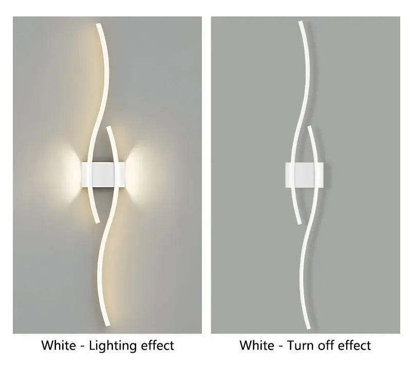 Long Strip LED Wall Lamps for Bedroom Living Room Indoor