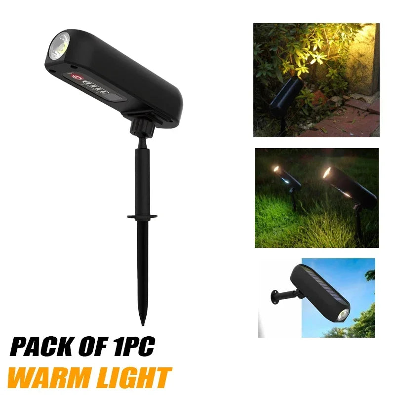 LED Outdoor Solar Lawn Lights Landscape Spotlights