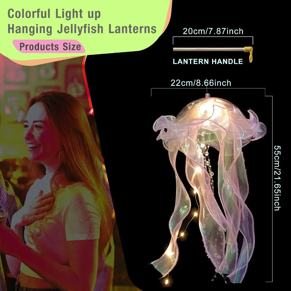 Ribbon&Bead LED Bulbs Ceiling Bedroom Decoration Lamp Mermaid