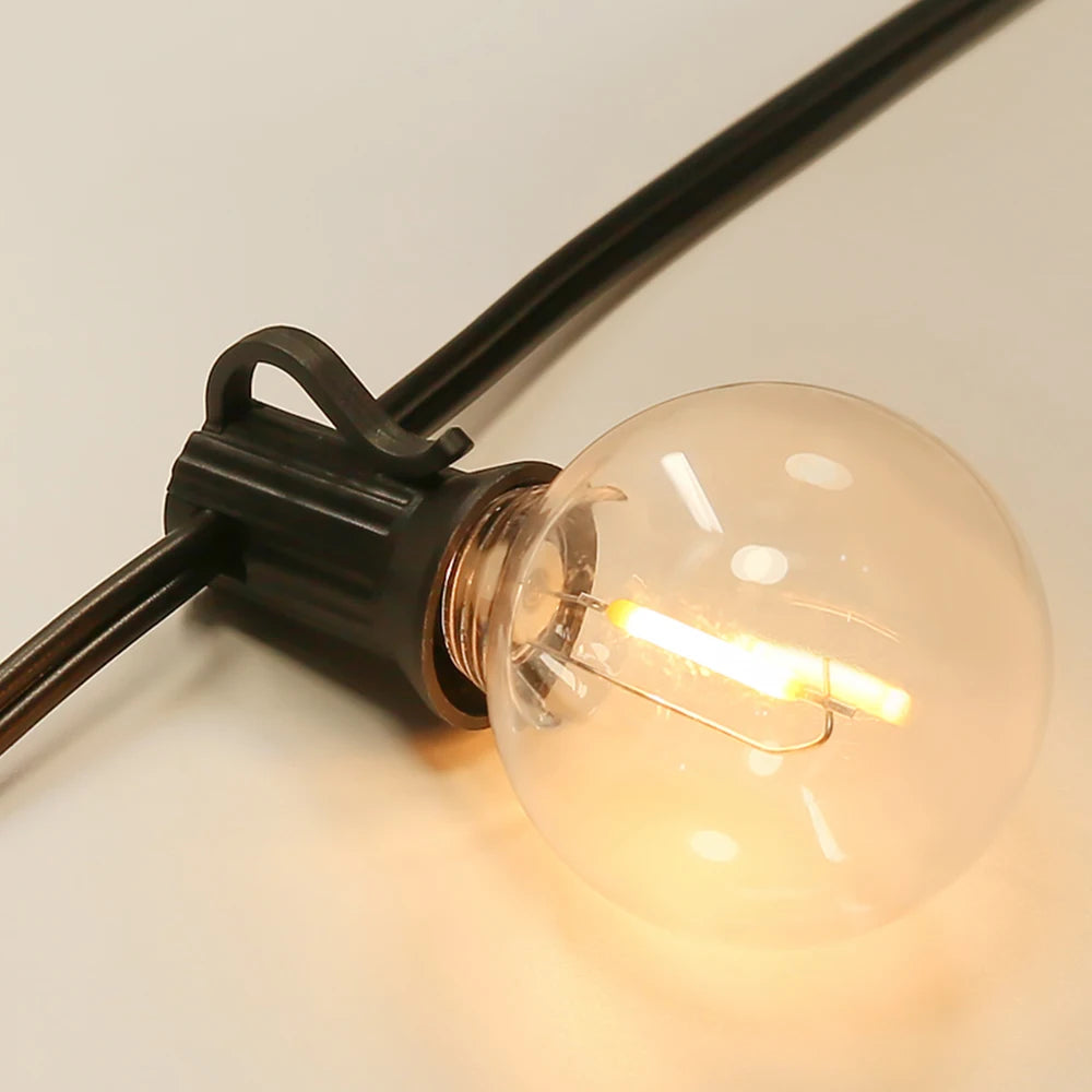 Outdoor LED Waterproof G40 String Light EU Plug Garden Lights