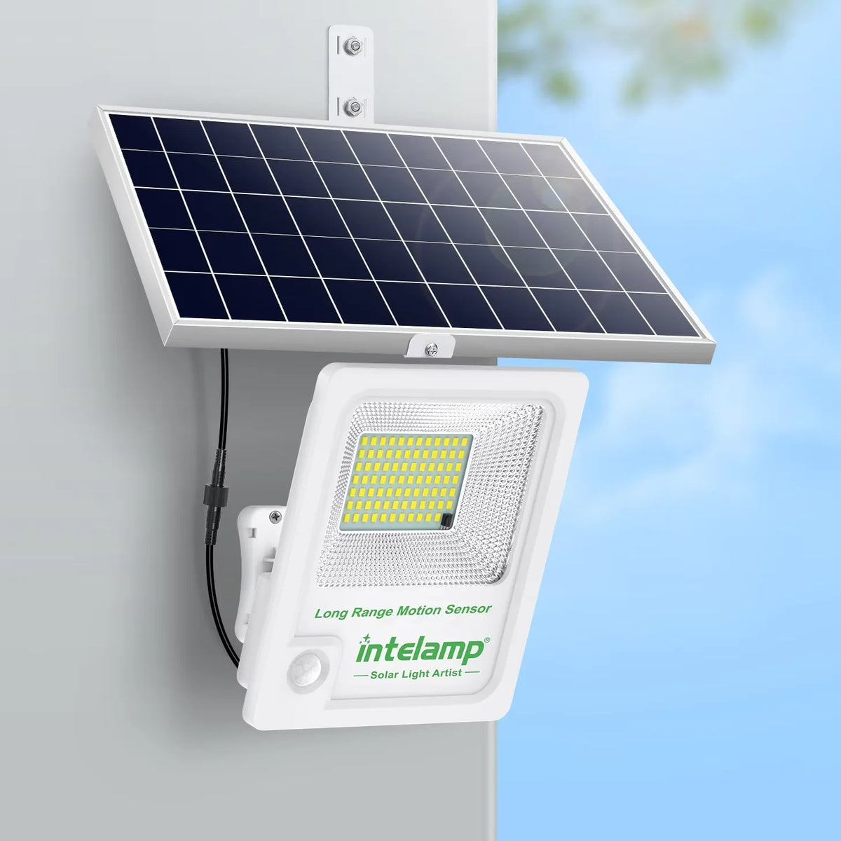 Super Large Solar Panel Floodlight For Parking Lots Patio Yard