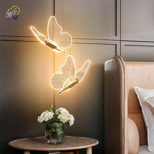 LED Pendant Light Fixture Butterfly Hanging Lamps