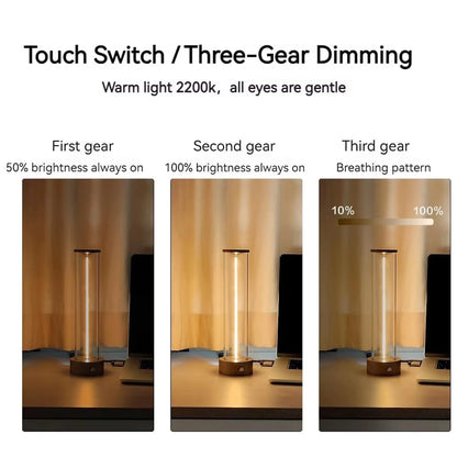 Rechargeable Cordless Portable LED Table Lamp Lighting