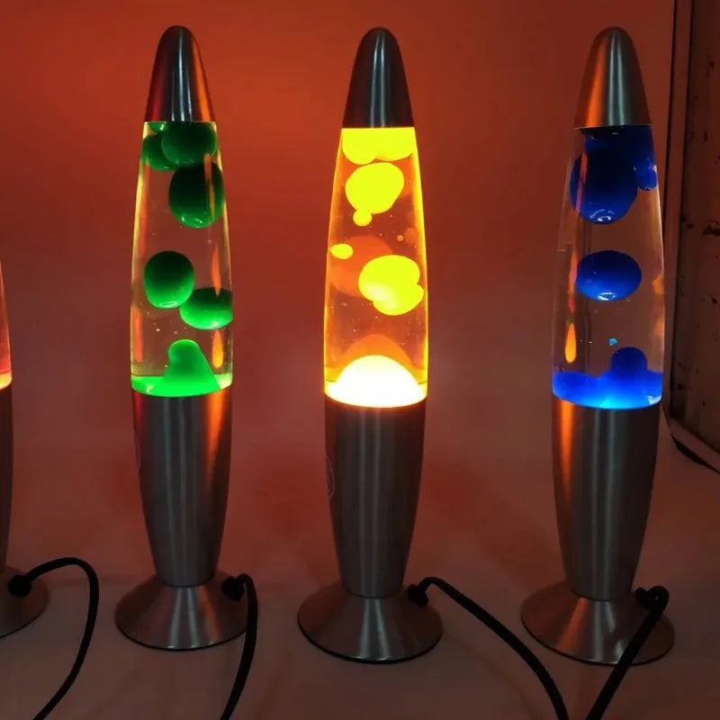 Creative Volcano Lava Lamp Multicolor LED Jellyfish Night Light